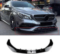 Compatible with Mercedes-Benz CLA-Class C117 CLA200 260 CLA45 AMG 2016-2019 Front Bumper Spoiler Lip Car Lower Body Kit SplitterGloss Black