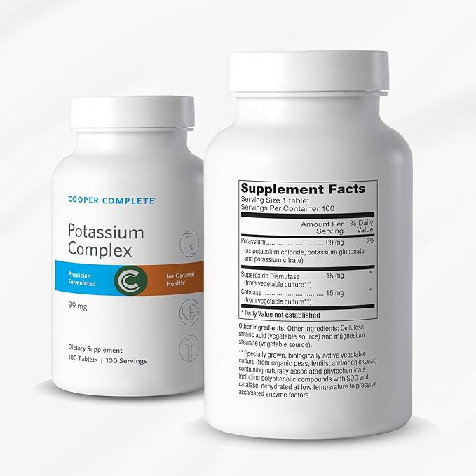 Cooper Complete Potassium 99 mg Capsules Electrolyte Balance &amp Muscle Function Support†