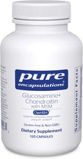 Pure Encapsulations Glucosamine Chondroitin with MSM - Supports Joint Health &amp Normal Cartilage Formation* - Maintains Enzyme Activity - Gluten-Free &amp Non-GMO - 120 Capsules