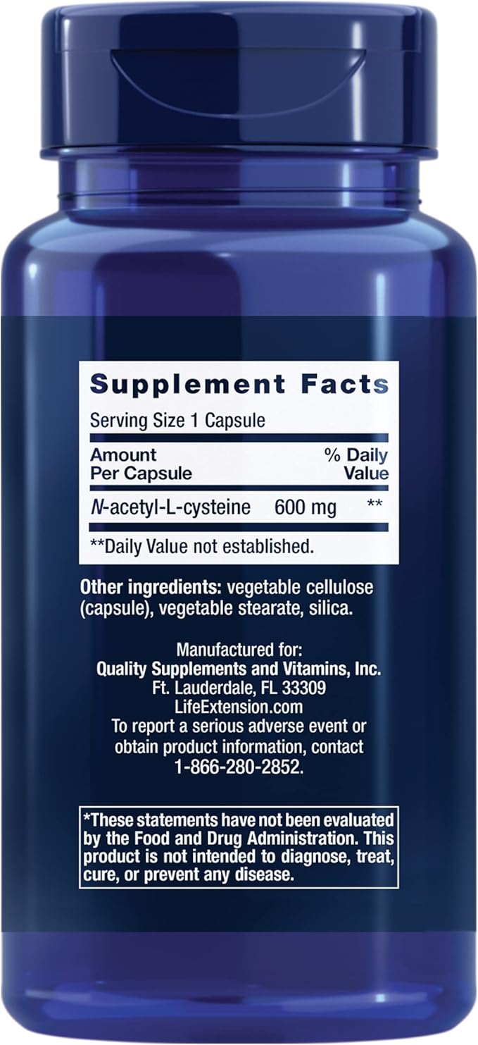 Life Extension NAC Immune &amp Respiratory Support &amp L-Carnitine Energy Memory &amp Heart Health 600mg NAC &amp 500mg L-Carnitine 60 &amp 30 Capsules
