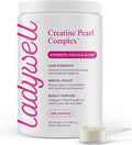 Ladywell Creatine Pearl Complex | 3-in-1 Formula for Women | Creatine Monohydrate Collagen &amp Pearl Powder | Supports Energy Skin Health Mental Clarity Metabolism &amp Lean Muscle | 30 Serving