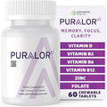 Centurion Puralor CI Brain Supplement for Memory and Focus with Folate NADH Vitamin B2 B6 and B12 for Teens and Adults 60 Tablets
