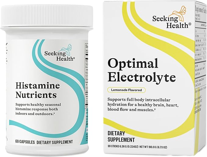 Seeking Health Histamine Nutrients - Seasonal Histamine Support Supplement with Vitamin B1 Zinc &amp Vitamin B3 - Aids Histamine Response - 60 Capsules