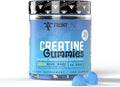 Creatine Monohydrate Gummies 5g Creatine per Serving Sugar-Free Creatine Supplement for Strength Lean Muscle &amp Cognitive Support Sour Blue Razz 120 Gummies