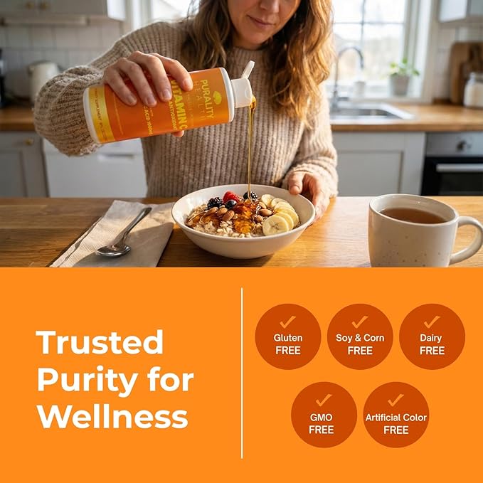 PURALITY HEALTH Vitamin C Liquid Supplement 1000mg per Serving Micelle Liposomal Enhanced Absorption Non-GMO Gluten Free Vegan 15 Day Supply