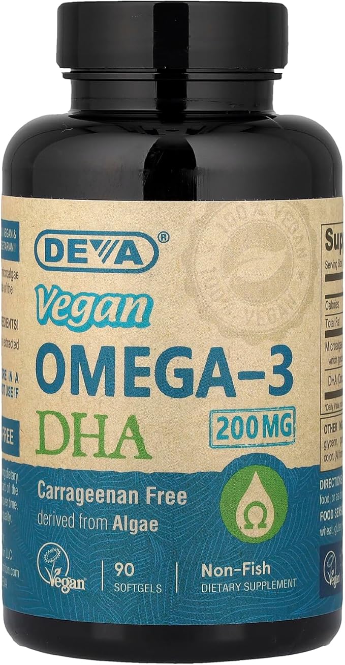 DEVA Vegan Vitamins DHA Softgels 90 Count