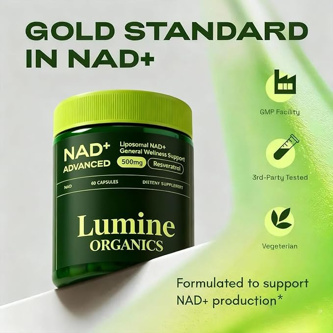NAD+ Supplement for Energy Metabolism Support Liposomal Capsules Containing ResveratrolNicotinamide Ribosidean &amp QuercetinAlternative to NMN SupplementGluten-FreeVegan (2PCS)
