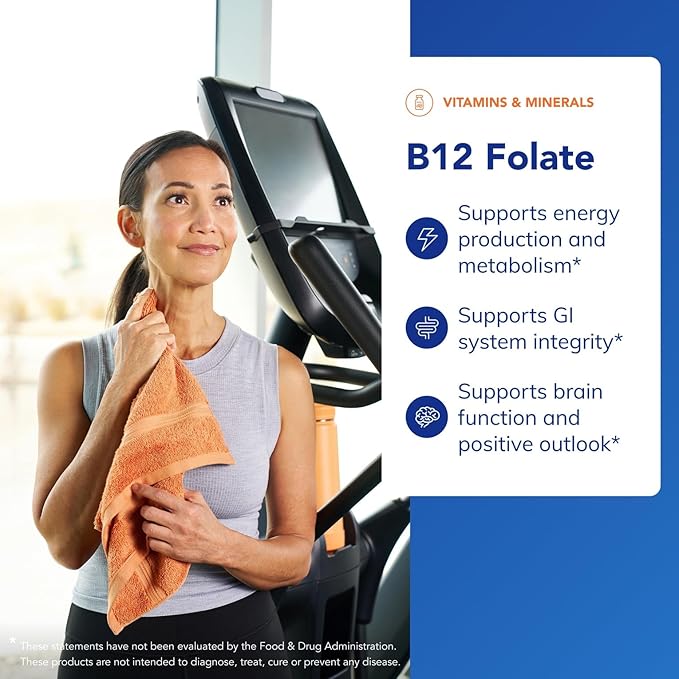 Pure Encapsulations B12 Folate - Energy Supplement to Support Nerves Energy Metabolism &amp Cognitive Support* - with Vitamin B Folate as Metafolin - 60 Capsules