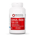 PROTOCOL FOR LIFE BALANCE DHA-500 - DHA 500mg &amp EPA 250mg - Fish Oil Supplement - Brain Health &amp Support - Easy Digestion - Non-GMO &amp Halal - 120 Softgels