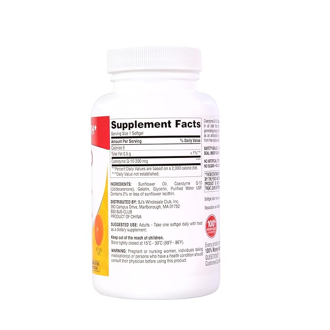 Berkley Jensen Dietary Supplement Coq10 200 mg 140 Count