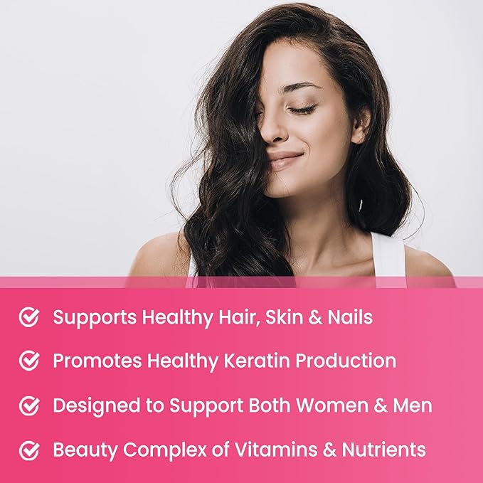 NutraChamps Biotin Gummies 5000mcg with Collagen Keratin &amp More – Hair Skin and Nails Vitamins for Women &amp Men – Support Normal Hair Growth Cycle - Enhanced with Vitamin C D3 Zinc (Pack of