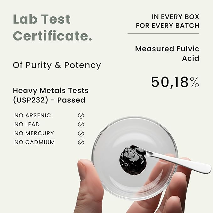 Pure Himalayan Shilajit Resin - 50g Organic Shilajit for Men &amp Women with Fulvic Acid &amp 85+ Trace Minerals for Energy Strength &amp Immunity - Lab Tested for Purity &amp Potency - 100 Servi