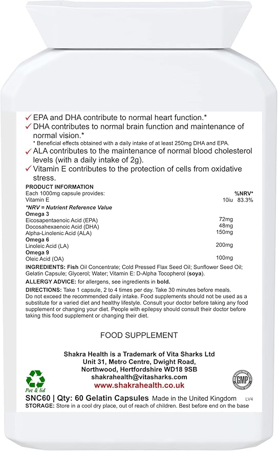 Ultimate Abundance: Omega 3-6-9 | The Complete Fish Oil Supplement - Spirituality Science &amp Supplements by Shakra Health
