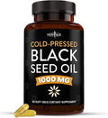 NEW AGE Black Seed Oil Softgel Capsules - Premium Cold-Pressed Nigella Sativa Producing Pure Black Cumin Seed Oil - Non-GMO &amp Vegetarian (60 Softgels)