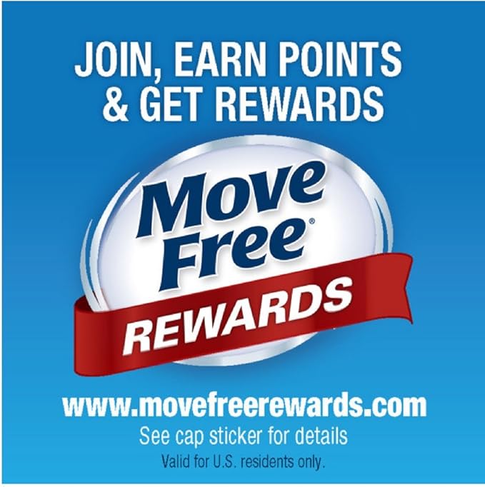 Move Free Advanced Plus MSM 120 tablets - Joint Health Supplement with Glucosamine and Chondroitin (Pack of 4)
