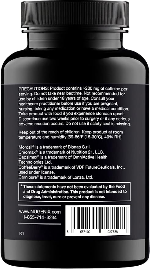 Nugenix Thermo - Thermogenic Fat Burner Supplement Pills for Men Extreme Metabolic Accelerator 60 Count