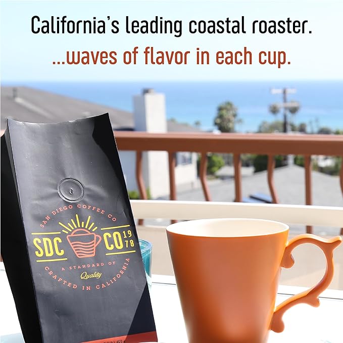San Diego Coffee South American Blend Medium Roast Whole Bean Coffee 16-Ounce Bags (Pack of 2) Café en grano tostado