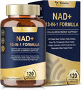 Totaria NAD Supplement for Women Men with nicotinamide riboside resveratrolQuercetin Betaine Boost NAD+ Levels NAD Plus Supplement for Anti Aging Energy Immune Focus 120 Capsules