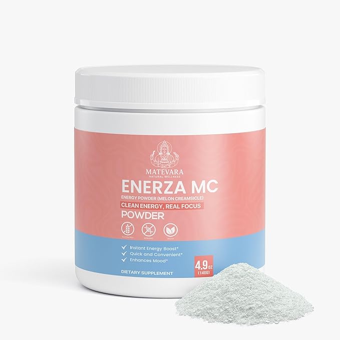 Enerza Energy Powder | 140g (4.94 Oz) (Melon Creamsicle)