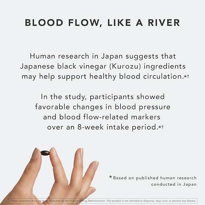 Japanese Longevity Supplement | Black Vinegar (Kurozu) &amp Okinawa Fermented Rice Extract (Moromisu) | Supports Energy Healthy Aging &amp Overnight Recovery | 10 Servings (60 Softgels) | Trial Siz