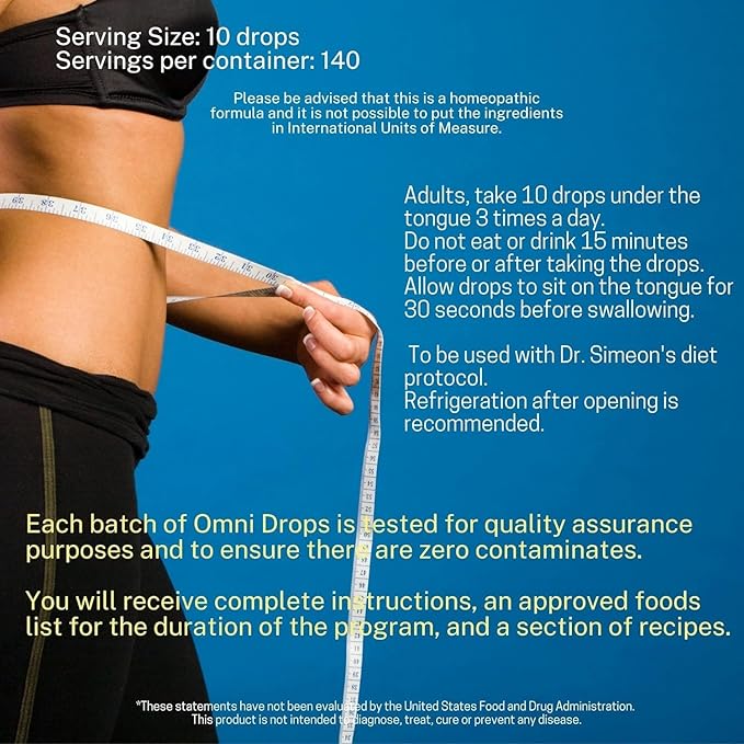Omni Drop Program  Authentic Omnitrition - Basic Bundle Includes*** 4 oz Bottle Omni Drops with Vitamin B12 Program Guide Samples and a Snapgate 10 Ft. Carabiner Tape Measure