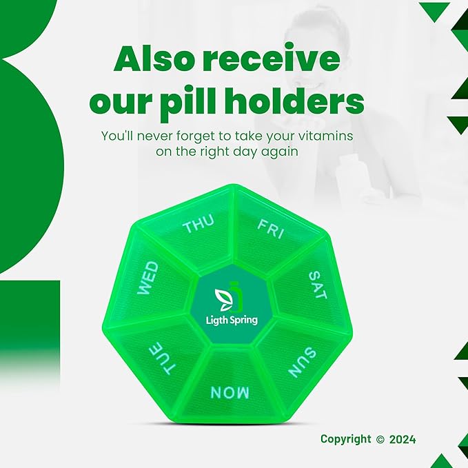 Rapid-Release CoQ10 100 mg 120 Softgels with Bundle Exclusive Vitamins &amp Minerals - A to Z - Better Ligth&ampSpring Guide + Weekly Pill Organizer (3 Items)