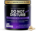 Doctor Formulated Triple Magnesium for Sleep Calm &amp Relaxation with Chelated Magnesium Glycinate L-Theanine Passionflower &amp Evodia – Non-Habit No Melatonin Magnesium Sleep Aid Support Supp