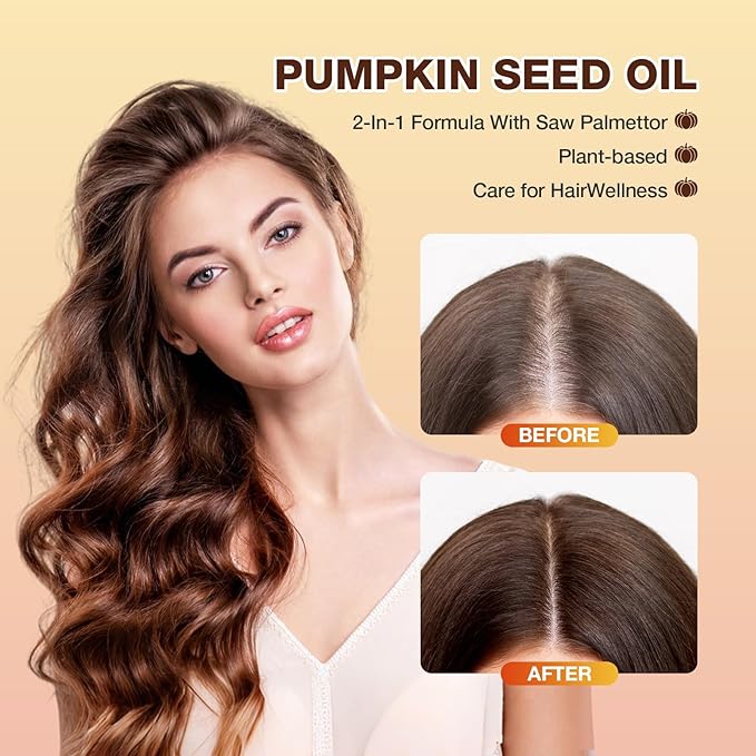 Pumpkin Seed Oil Capsules - Cold Pressed Pure Virgin Oil Essential Fatty Acids and Plant Sterols | 300 Capsules | Supports Hair Urinary Bladder and Prostate Health | Non-GMO