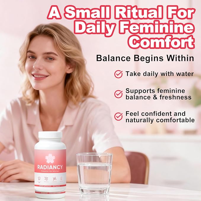Vaginal Probiotic for Women Vaginal Health - Vaginal Dryness &amp Ph Balance with Lactobacillus Strains Cherry Blossom Extract Hyaluronic Acid Vitamin C - 120 Count