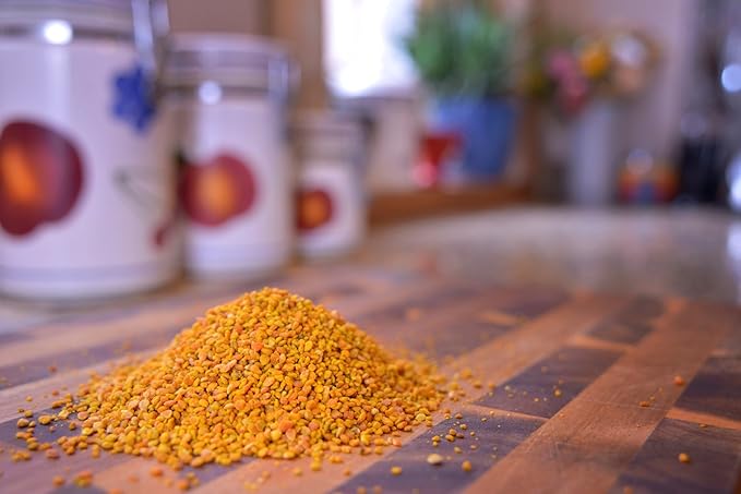 Greenbow Organic Bee Pollen - 100% USDA Certified Organic Non-GMO Pure &amp Natural Bee Pollen - Superfood Packed with Proteins Vitamins &amp Minerals - Kosher Certified Gluten Free -155g x 2 J
