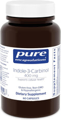 Pure Encapsulations Indole-3-Carbinol 400 mg | Supports Healthy Breast and Cervical Cell Function | 60 Capsules