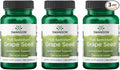 Swanson Grape Seed Heart Antioxidant Free Radicals Healthy Blood Pressure Support Polyphenols OPCS Herbal Supplement 380 mg 100 Capsules (3 Pack)