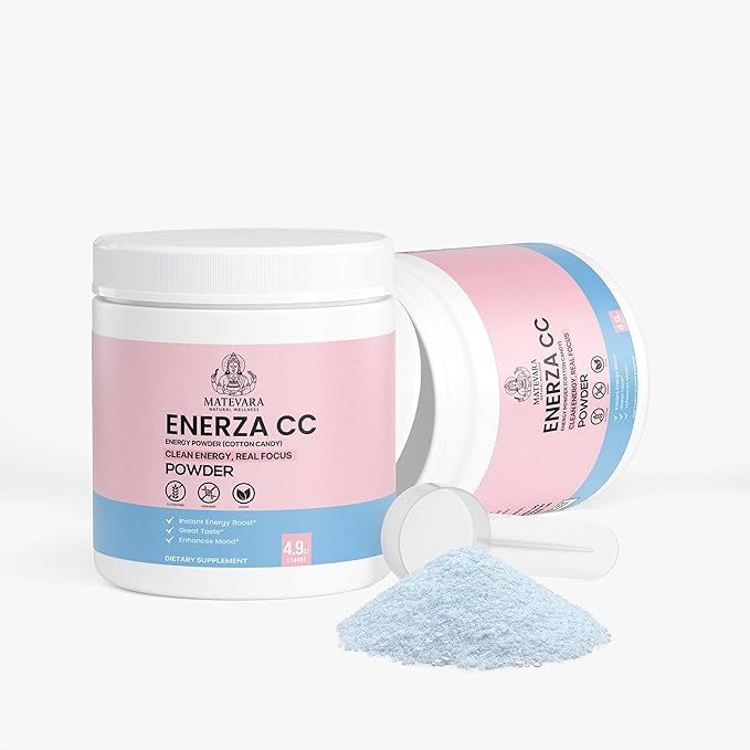 Enerza Energy Powder | 140g (4.94 Oz) (Cotton Candy)
