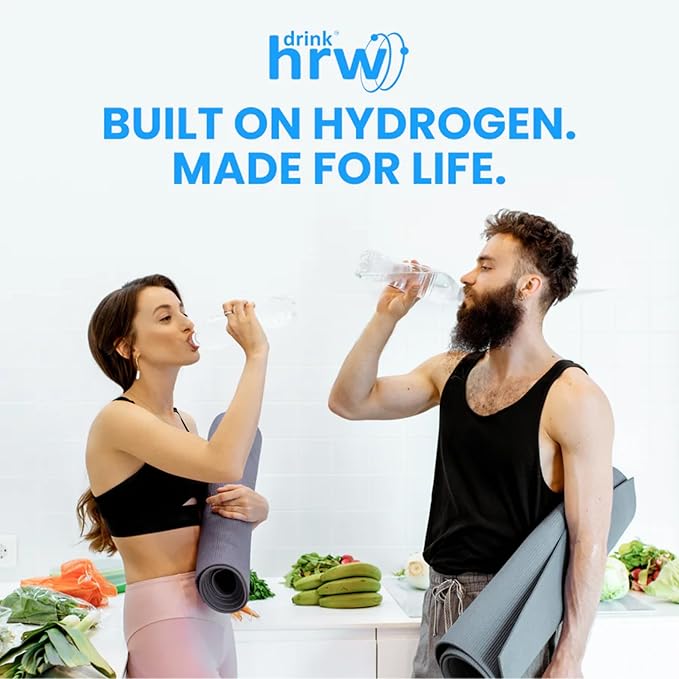 DRINK HRW Harmony+ Advanced Molecular Hydrogen Water + Immune Support: Up to 3X More Active Hydrogen ImmunoLP20 Postbiotics Plus VIT C Zinc B12 for Immune and Cellular Health (Raspberry 30 count)