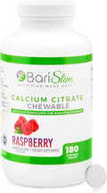 BariSlim Bariatric Calcium Citrate with Magnesium &amp Vitamin D Tabs - 500mg Calcium Citrate - Formulated for Post Weight Loss Surgery - Supports Bone Health | Raspberry Flavor | 180 Tablets