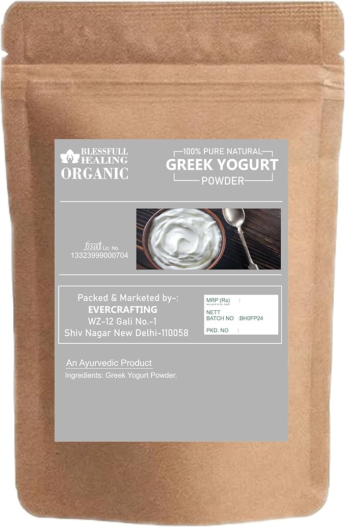 Blessfull Healing Organic Greek Yogurt Powder 100% Pure Natural 300 Gram / 10.58 oz