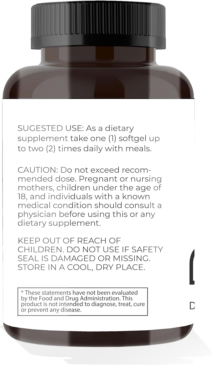 DOSE Omega3 Fish Oil – Support Heart Brain &amp Joint Health - 60 Capsule