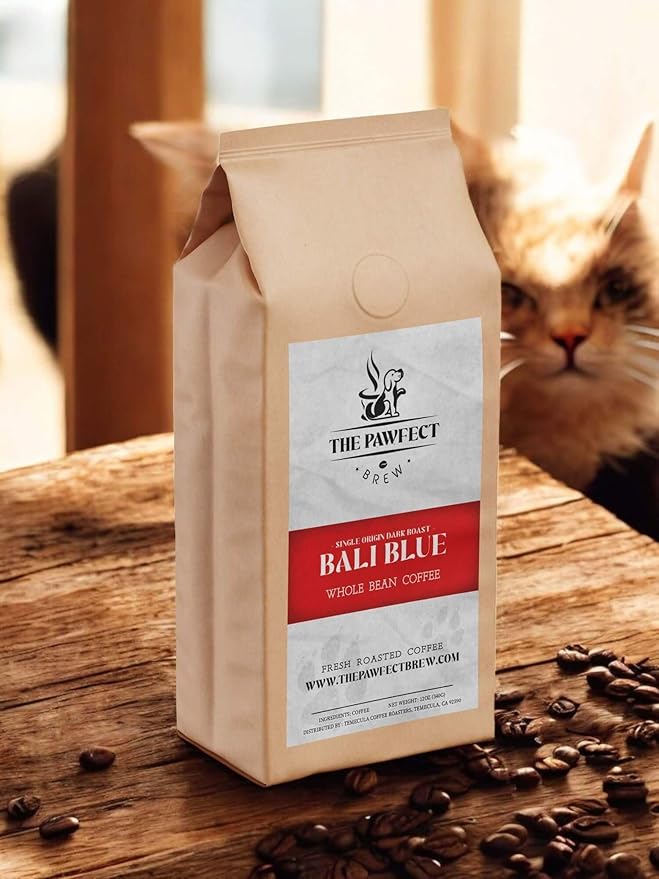Dog Lovers’ Coffee – Bali Blue Moon by The Pawfect Brew | Medium-Dark Roast Drip 2LB| Single-Origin Specialty Grade Freshly Roasted | 25% Profits Donated to Animal Rescue
