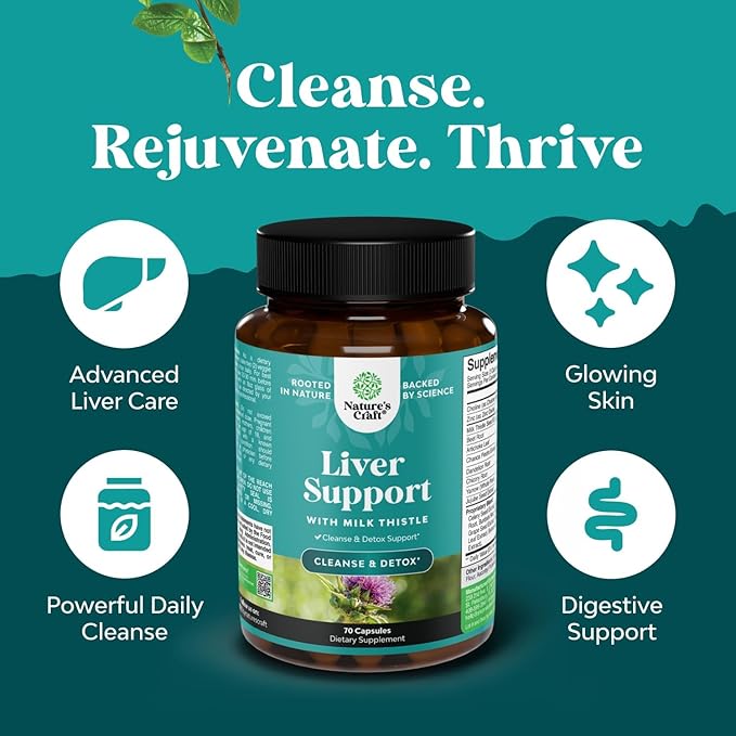 Bundle of Herbal Thyroid Support Complex - Potent Kelp Iodine for Hormone Balance and Liver Cleanse Detox &amp Repair - Milk Thistle for Digestion &amp Immune Health - Ginger Root Choline Dandelion