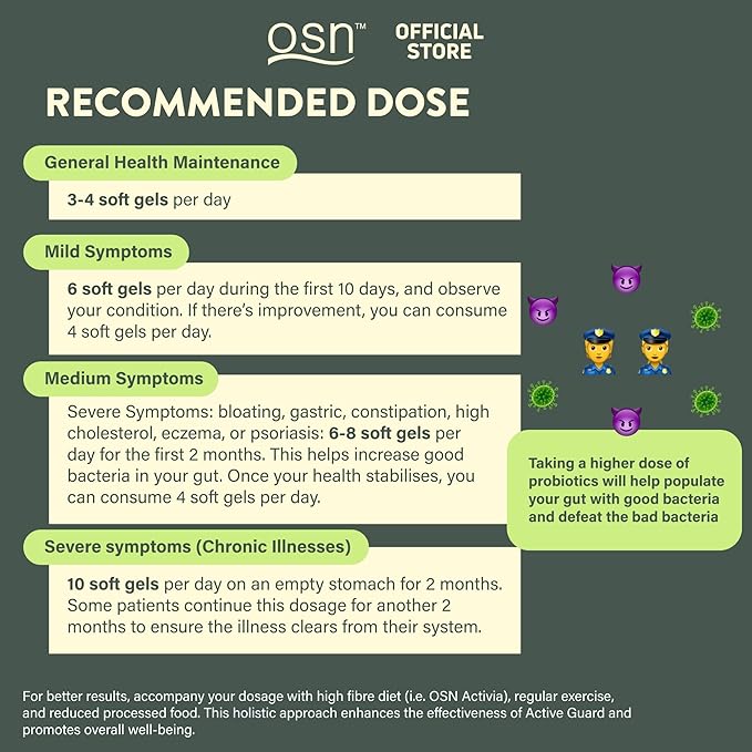 OSN Probiotics for Women Men ActiveGuard 3 Year Japanese Fermented Synbiotic - 17 Strains Prebiotics Postbiotics - Gut Health Digestive Enzymes - 60 Shelf Stable Softgels