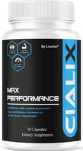 Cialix Pills for Men Official Cialix Premium Advanced Formula Supplement Capsules - Maximum Strength Natural Cialix Vitamin Support for Overall Health &amp Wellness 60 Capsules for 1 Month