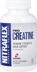 GAT SPORT Pro Creatine Capsules Strengh Wellness Brain Health Enhanced Absorption 5 Grams 180 Veggie Capsules