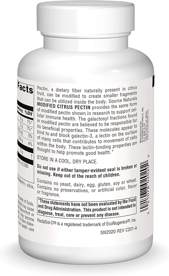 Source Naturals PectImmune Modified Citrus Pectin For Cellular Immune Health* 750 mg - 120 Capsules