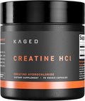 Kaged Creatine HCl Capsules | 7X Concentrated vs Mono | Muscle Building &amp Recovery | High Absorption | No Bloating | Creatine for Men &amp Women | Vegan Gluten Free | Unflavored | 75 Servings