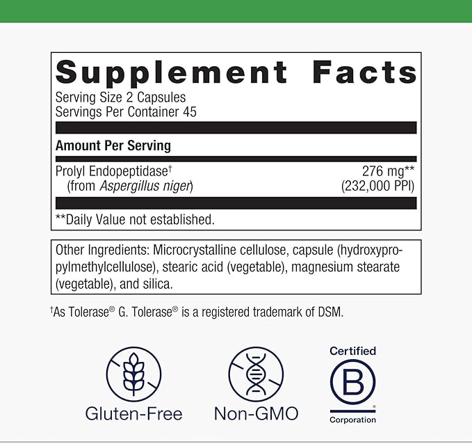 Metagenics SpectraZyme Gluten Digest Enzymes - Helps Break Down Gluten Proteins* - Supports Gut Health Bloating &amp Gas Relief* - Non-GMO Gluten-Free &amp Vegetarian - 90 Capsules