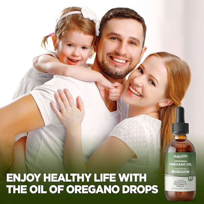 Liposomal L Lysine &amp Oregano Oil Liquid Drops Immune Support &amp Overall Health