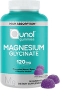 Qunol Magnesium Glycinate Gummies 120mg of Magnesium Glycinate High Absorption Mixed Berry 90 Count (Pack of 1)