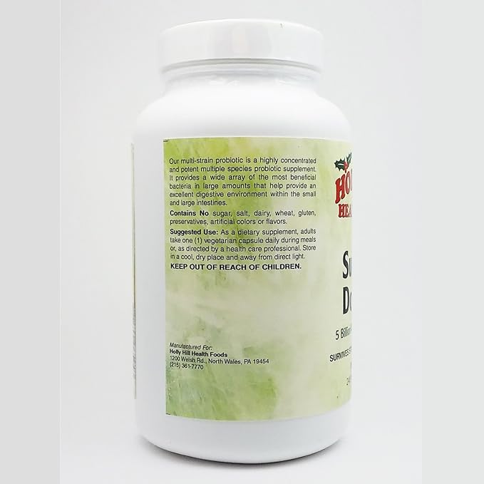 Holly Hill Health Foods Suprema Dophilus 240 Vegetarian Capsules