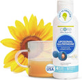 Core Med Science Liposomal Glutathione Supplement - (500mg 4 Fl Oz) - High-Absorption Glutathione for Antioxidant &amp Liver Detox Support with Pure Reduced Setria - Daily Use for Immune Function