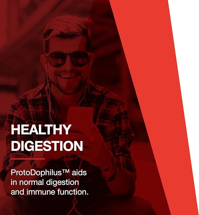 PROTOCOL FOR LIFE BALANCE Proto Dophilus 25 Billion 10 Strains - Support Digestive Gut Health Immune System &amp Detox - Dairy Wheat Soy &amp Gluten Free - Vegan &amp Nut Free - 50 Veg Capsules